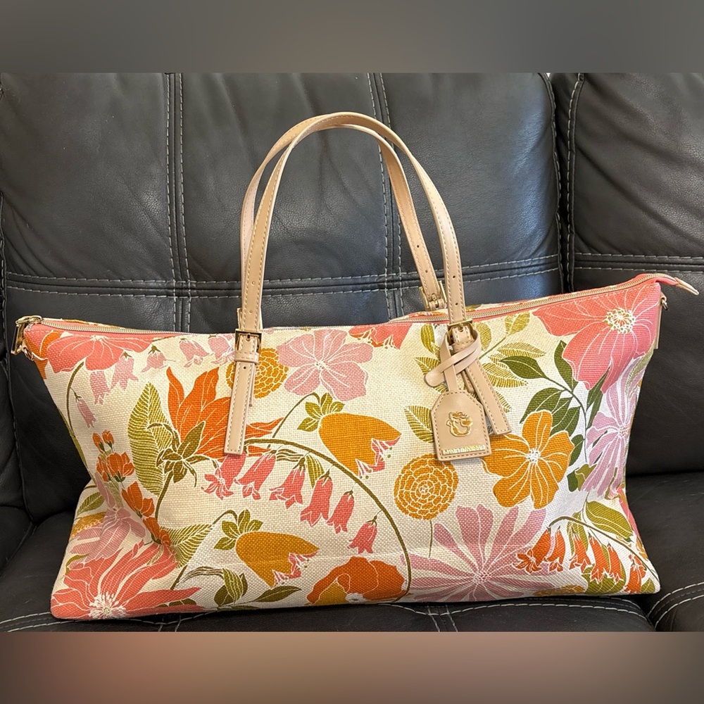 Spartina 449•Voyager Duffle•Honey Horn print~FABULOUS Condition